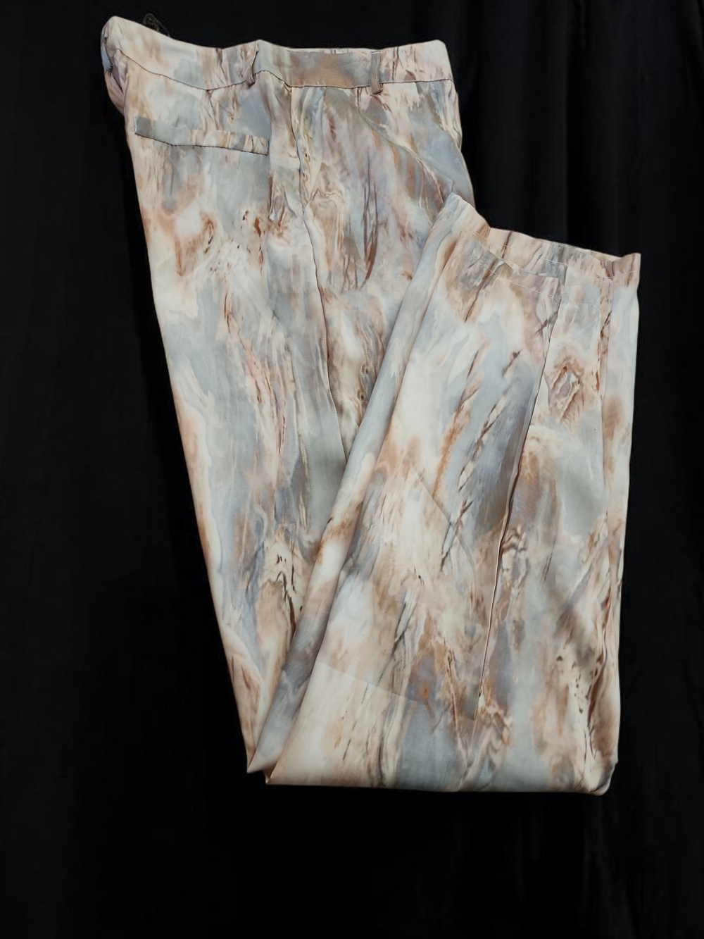 Womens Marble Print High Waisted Pants. Small.